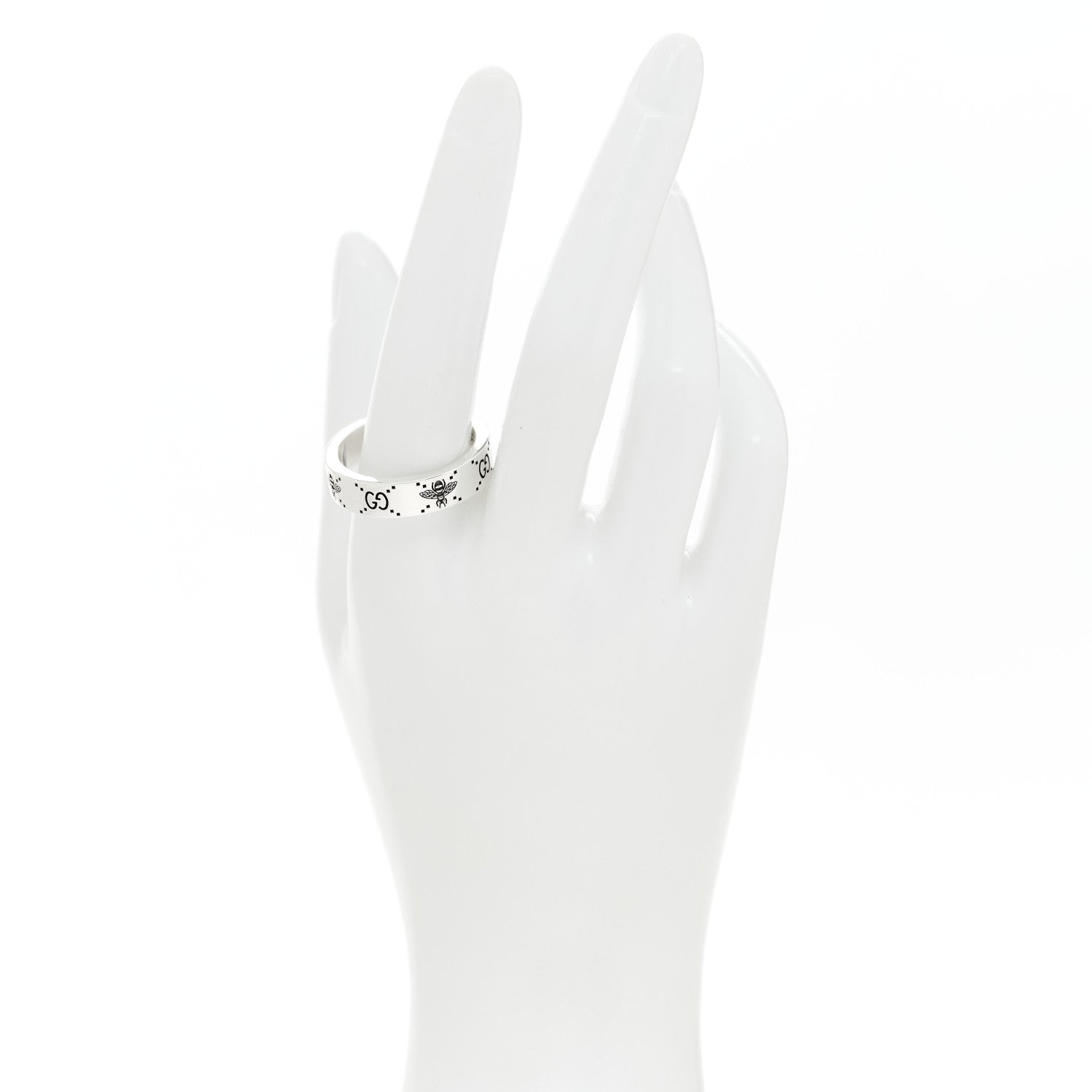 Gucci Sterling Silver Bee Ring 66 11.5 2 of 7