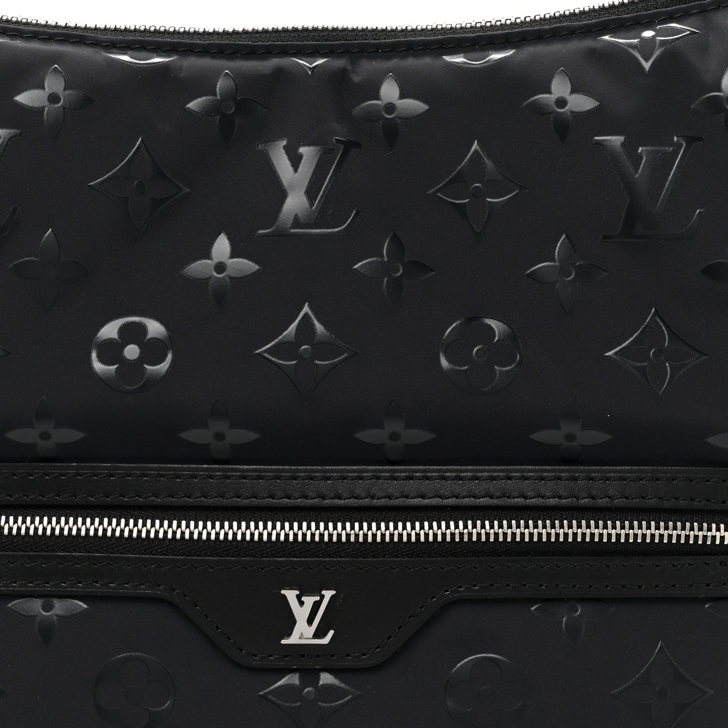 Nylon Monogram Loop Pocket Hobo Polar Night