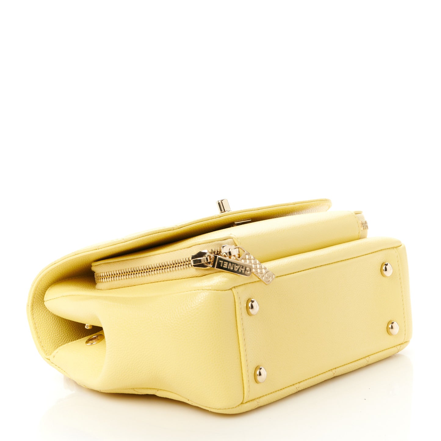 Caviar Quilted Medium Business Affinity Flap Yellow