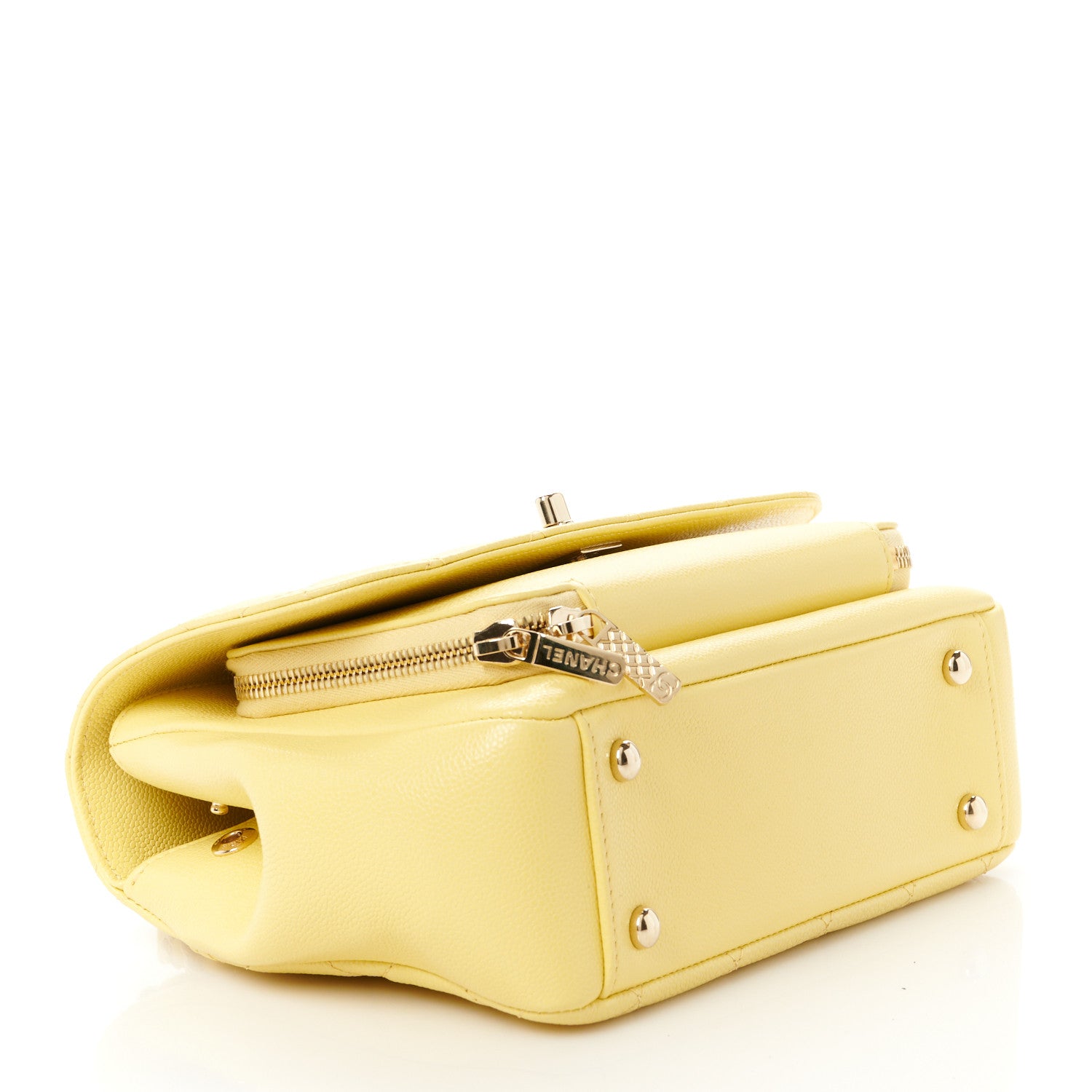 Chanel Caviar Quilted Medium Business Affinity Flap Yellow 4 of 10