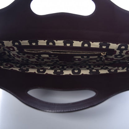 Gucci Guccissima Large Punch Top Handle Tote Dark Brown 5 of 15