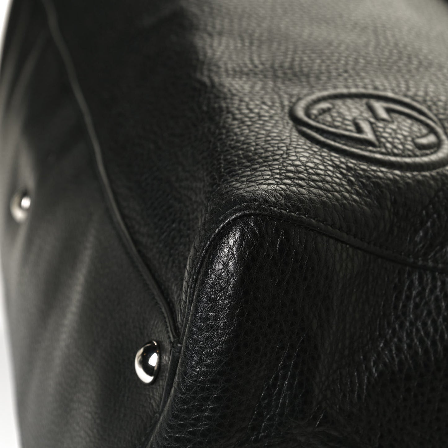 Pebbled Calfskin Soho Carry On Duffle Black