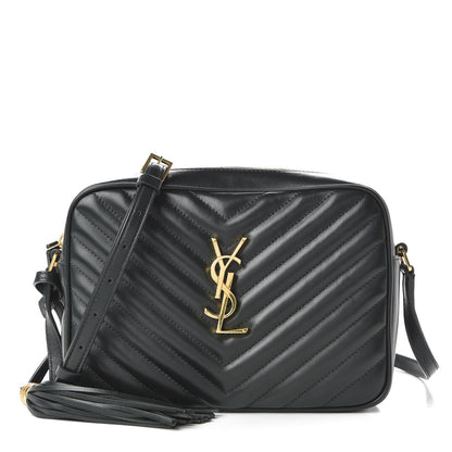 Saint Laurent Calfskin Matelasse Monogram Lou Camera Bag Military Green 1 of 9