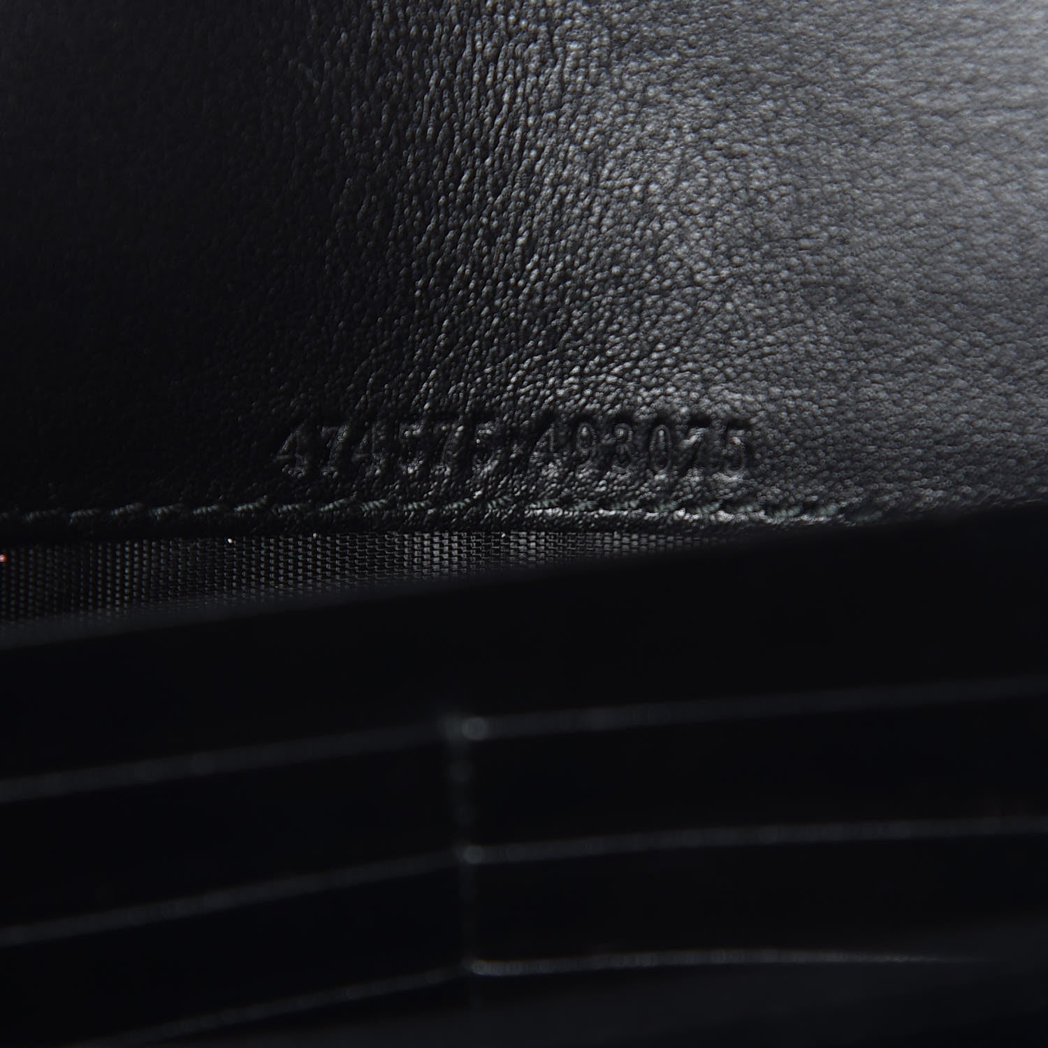 Gucci Calfskin Matelasse GG Marmont Chain Wallet Black 6 of 11