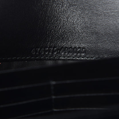 Gucci Calfskin Matelasse GG Marmont Chain Wallet Black 6 of 11