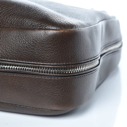 Prada Cervo Deerskin Zipper Detail Hobo Bruciato 9 of 11