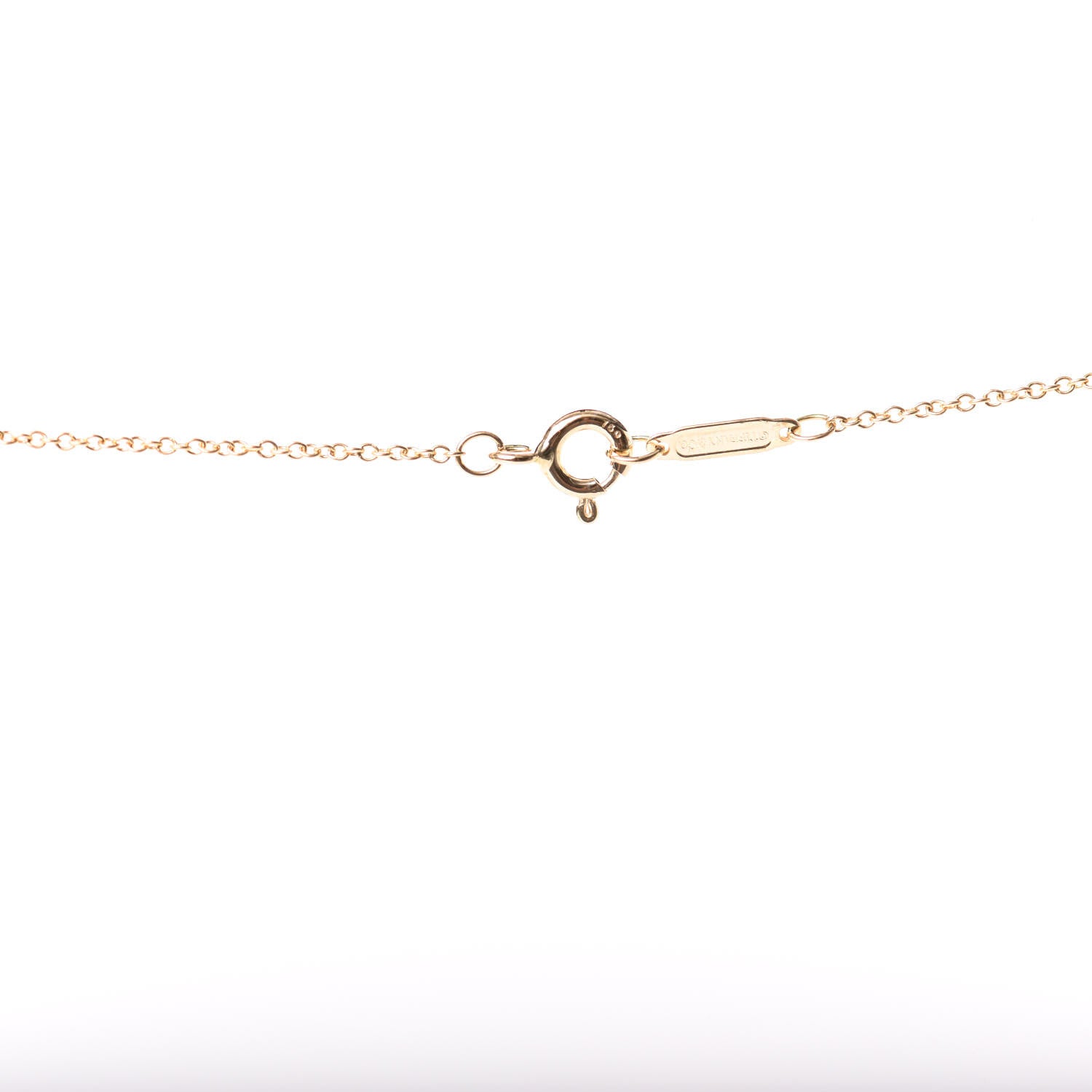 Tiffany 18K Yellow Gold Diamond Cross Pendant Necklace 3 of 4