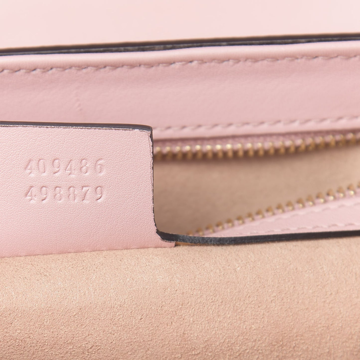 GG Supreme Monogram Calfskin Medium Padlock Shoulder Bag Beige Perfect Pink