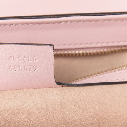 Gucci GG Supreme Monogram Calfskin Medium Padlock Shoulder Bag Beige Perfect Pink 8 of 14