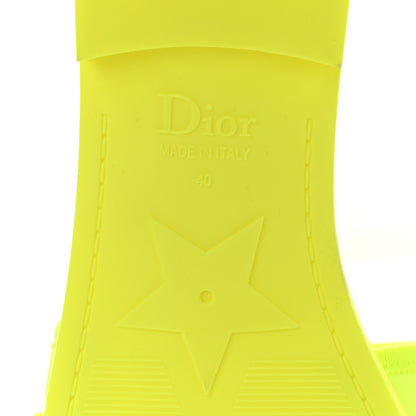 Christian Dior Technical Stretch Fabric Camouflage Dio(r)evolution Slide Sandals 40 Yellow Fluo 6 of 9