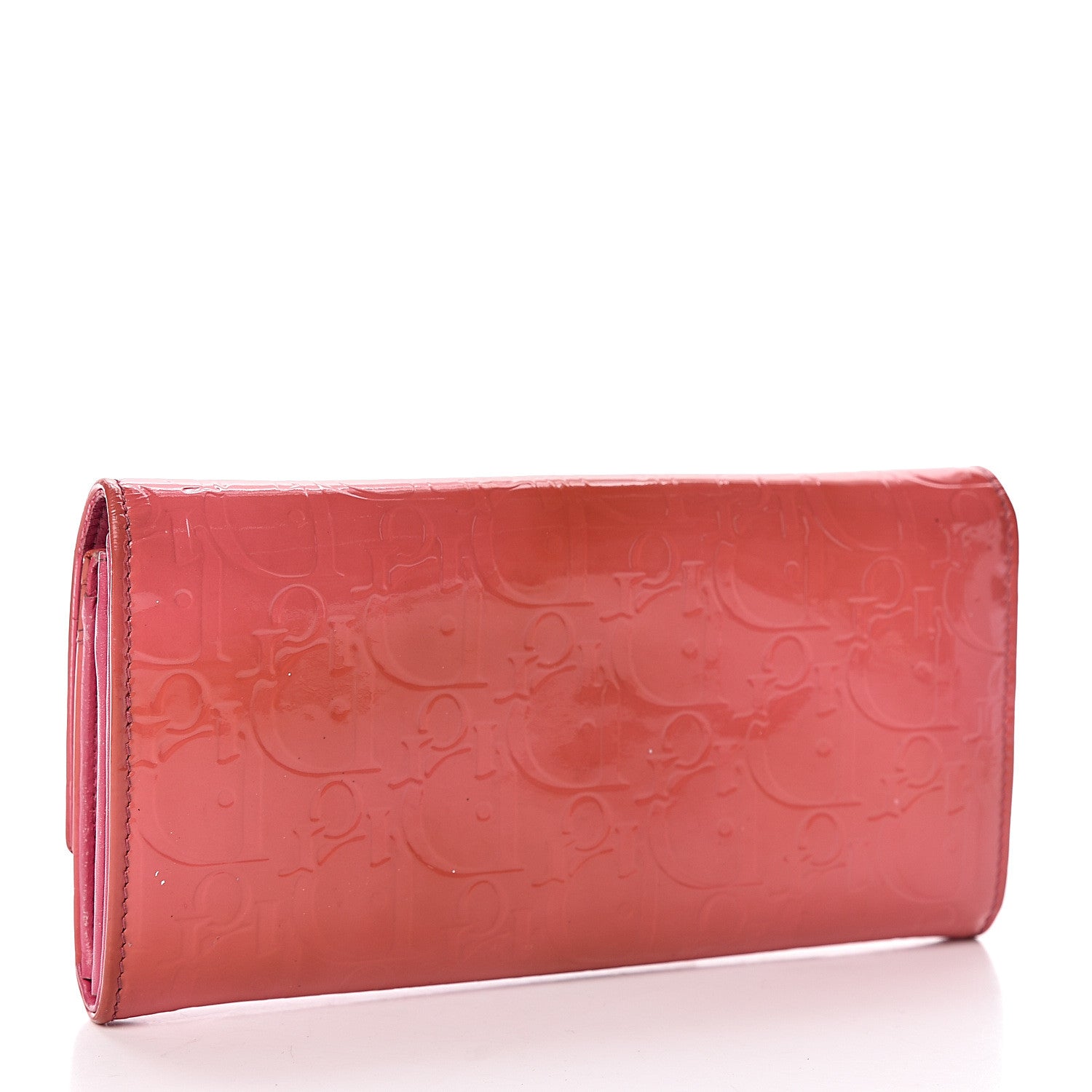 Christian Dior Patent Ultimate Chain Wallet Fushia 3 of 17