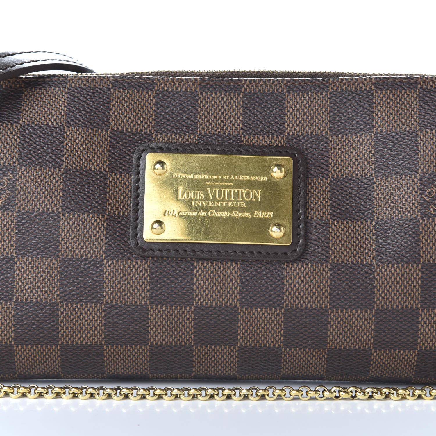 Louis Vuitton Damier Ebene Eva Clutch 9 of 11