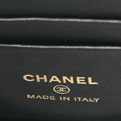 Chanel Lambskin Quilted Small Pillow Crush Vanity Case With Chain Black 6 of 11