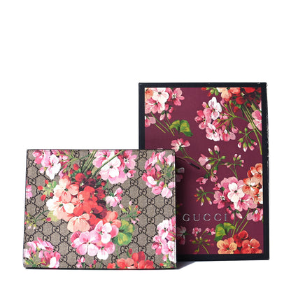 Gucci GG Supreme Monogram Blooms Large Cosmetic Case Beige Multicolor Dry Rose 7 of 7