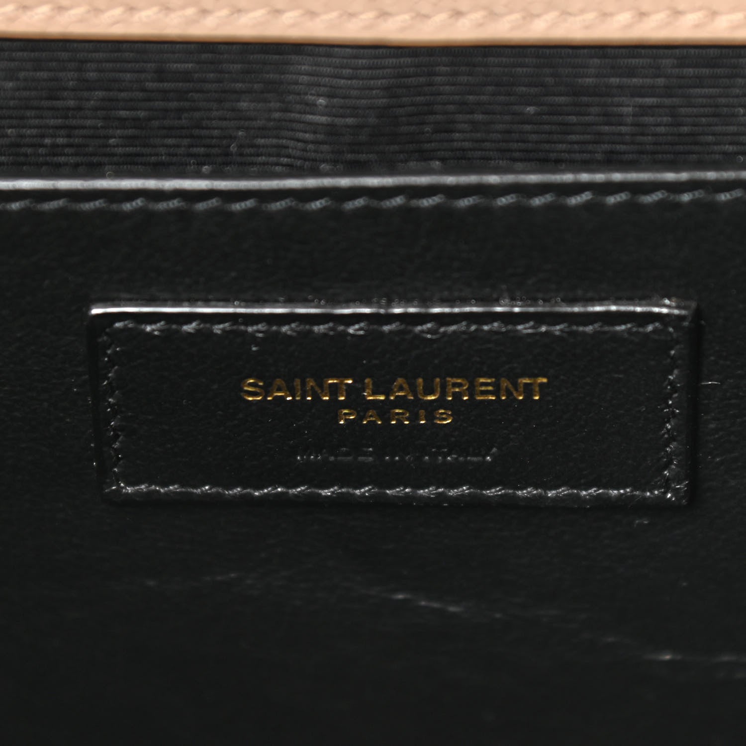 Saint Laurent Grain De Poudre Textured Mixed Matelasse Medium Triquilt Monogram Satchel Dark Beige 6 of 9