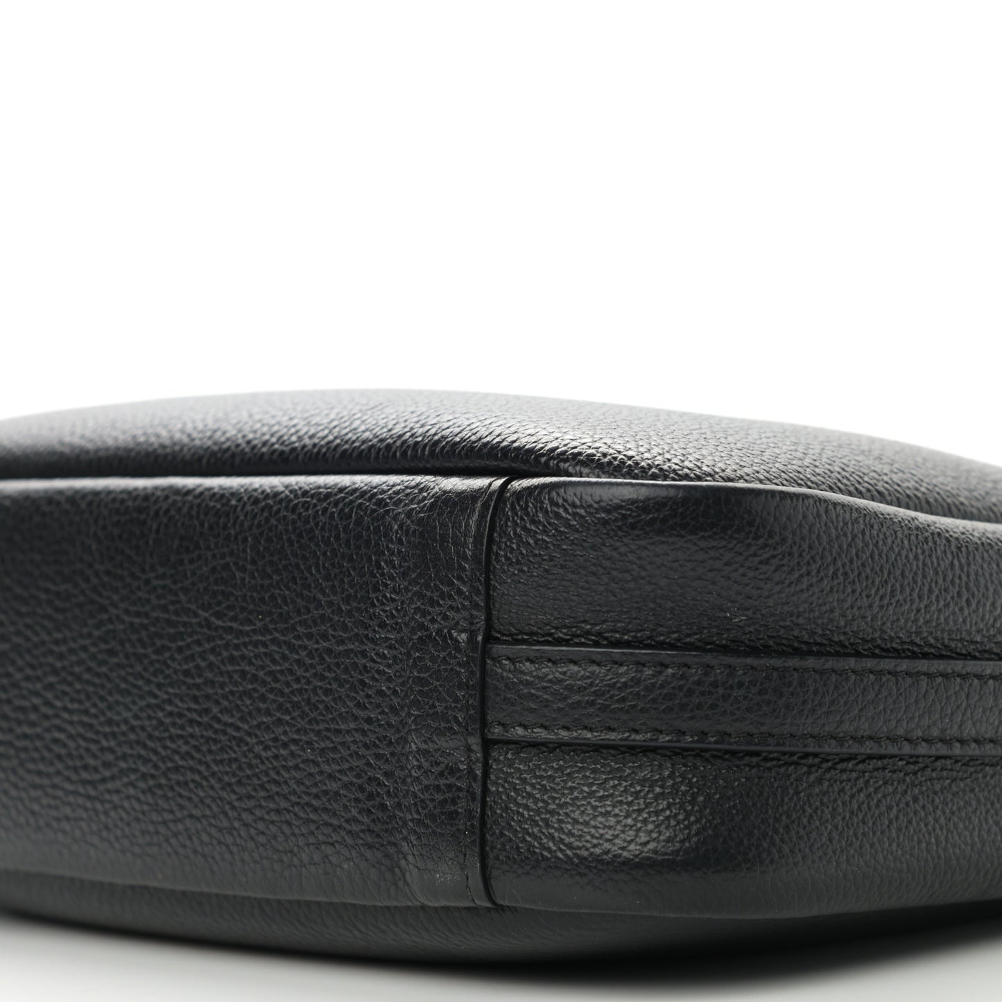 Calfskin Logo M Everyday Camera Bag Black