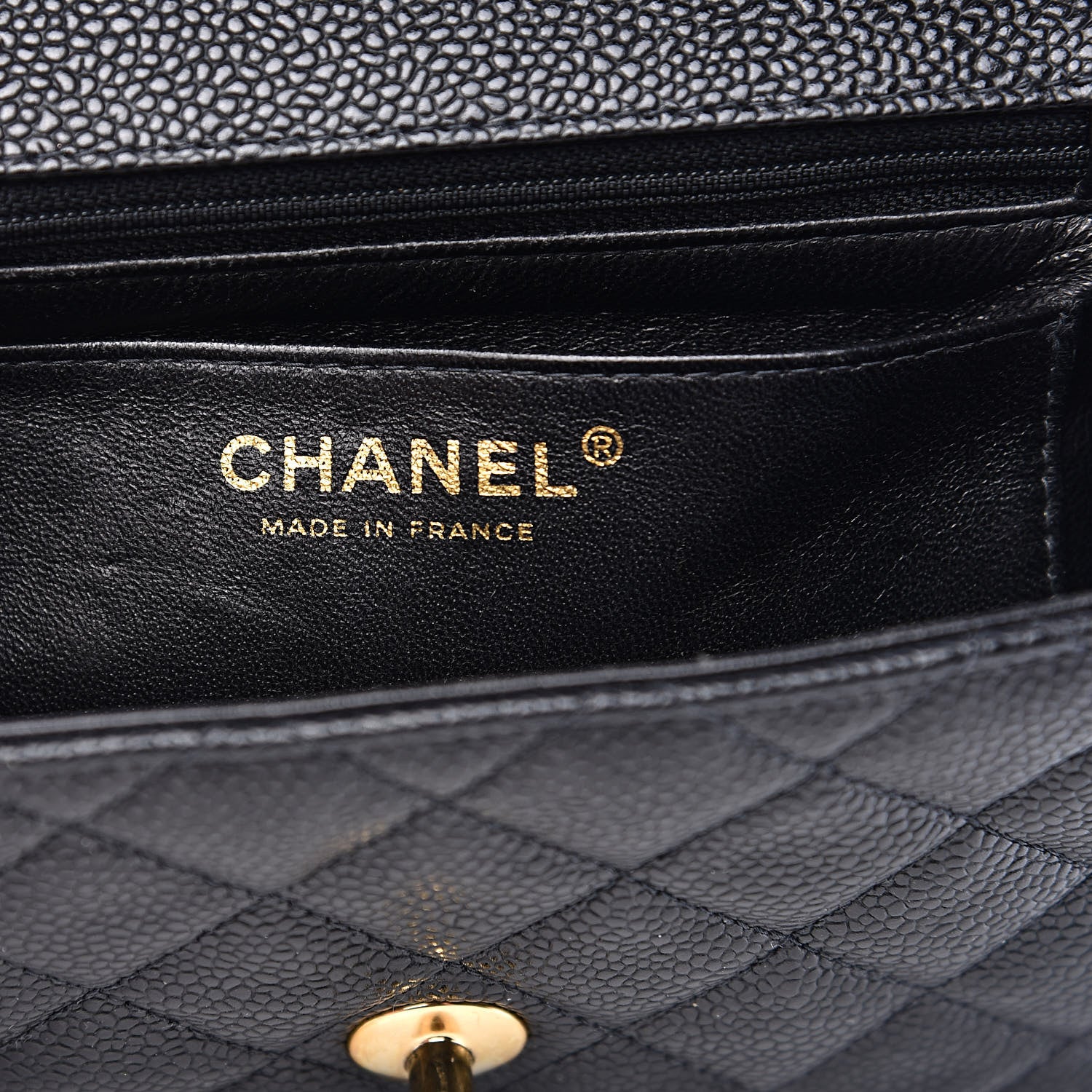 Chanel Caviar Quilted Mini Square Flap Black 6 of 11