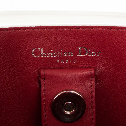 Christian Dior Calfskin Paradise Medium Diorissimo Tote White 7 of 10