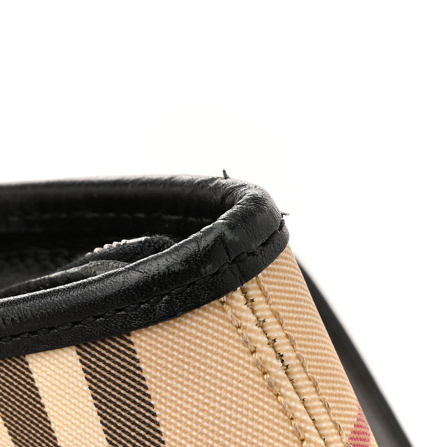 Burberry Vintage Check Studded Tote Black 11 of 11