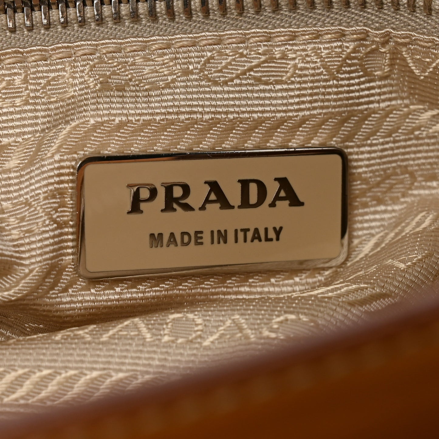Calfskin Studded Shoulder Bag  Caramel