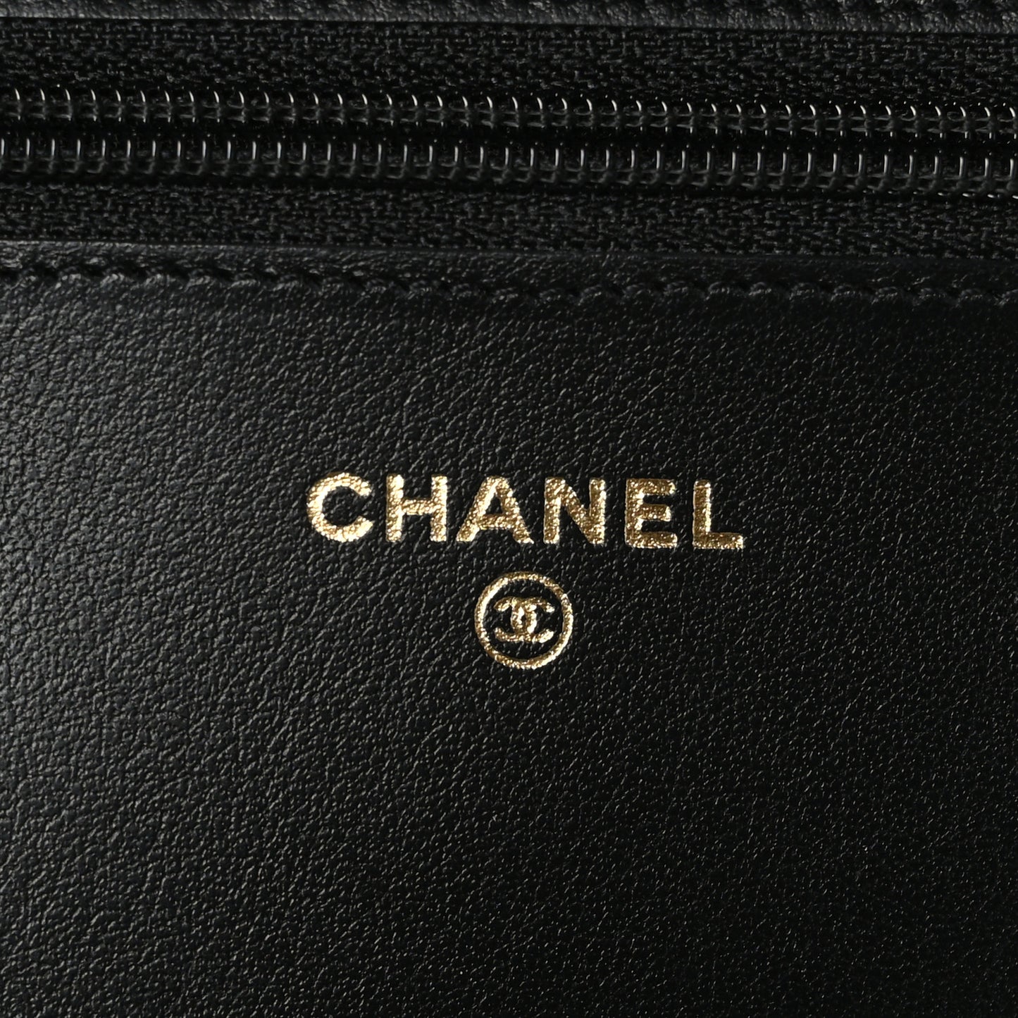 Caviar Quilted Boy Wallet On Chain WOC Black