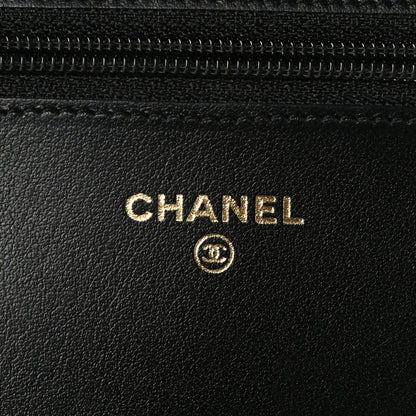 Chanel Caviar Quilted Boy Wallet On Chain WOC Black 5 of 8