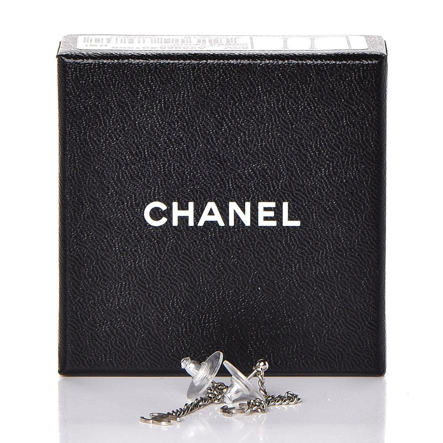 CC Long Drop Earrings Silver