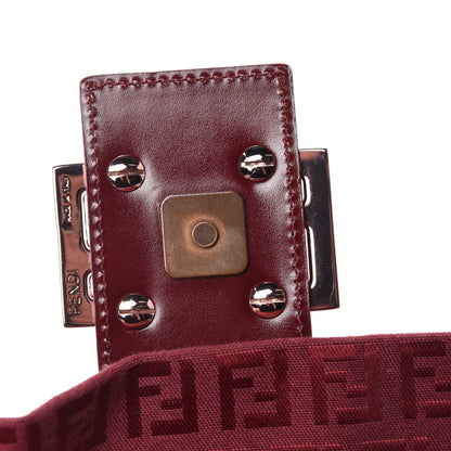 Fendi Zucchino Baguette Burgundy 11 of 14