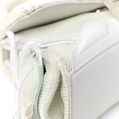 Balenciaga Faux Calfskin Fabric Glow In The Dark Small Sneakerhead Top Handle Bag White 11 of 12