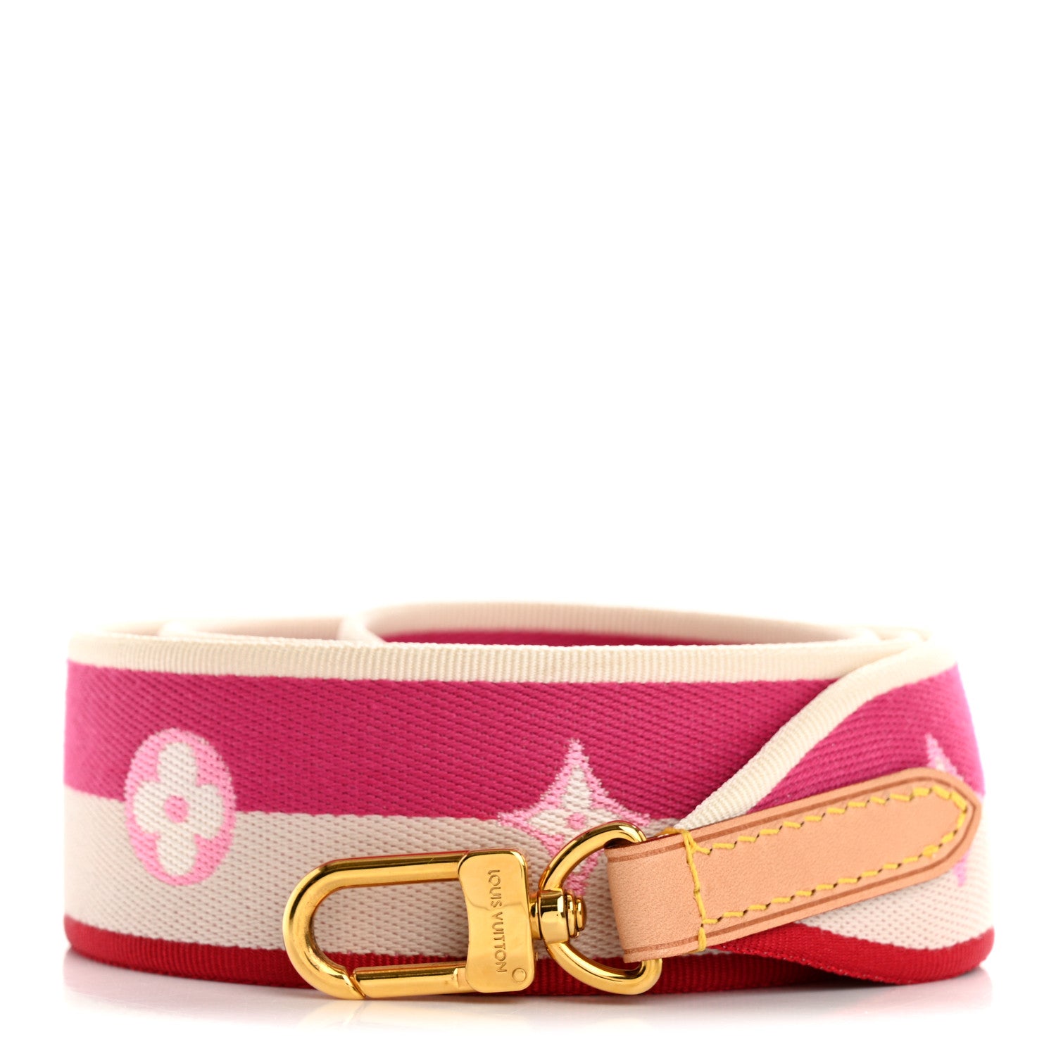 Louis Vuitton Jacquard Speedy Bandouliere 20 Shoulder Strap Fuchsia 1 of 3