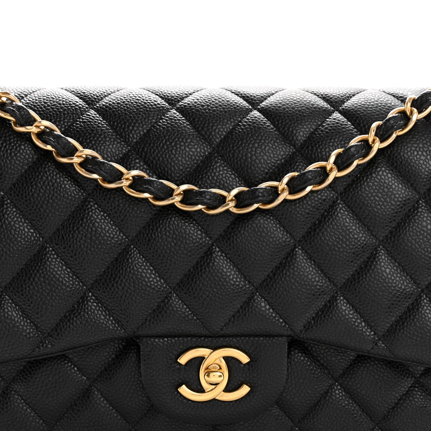Chanel Caviar Quilted Jumbo Double Flap Black 8 of 10