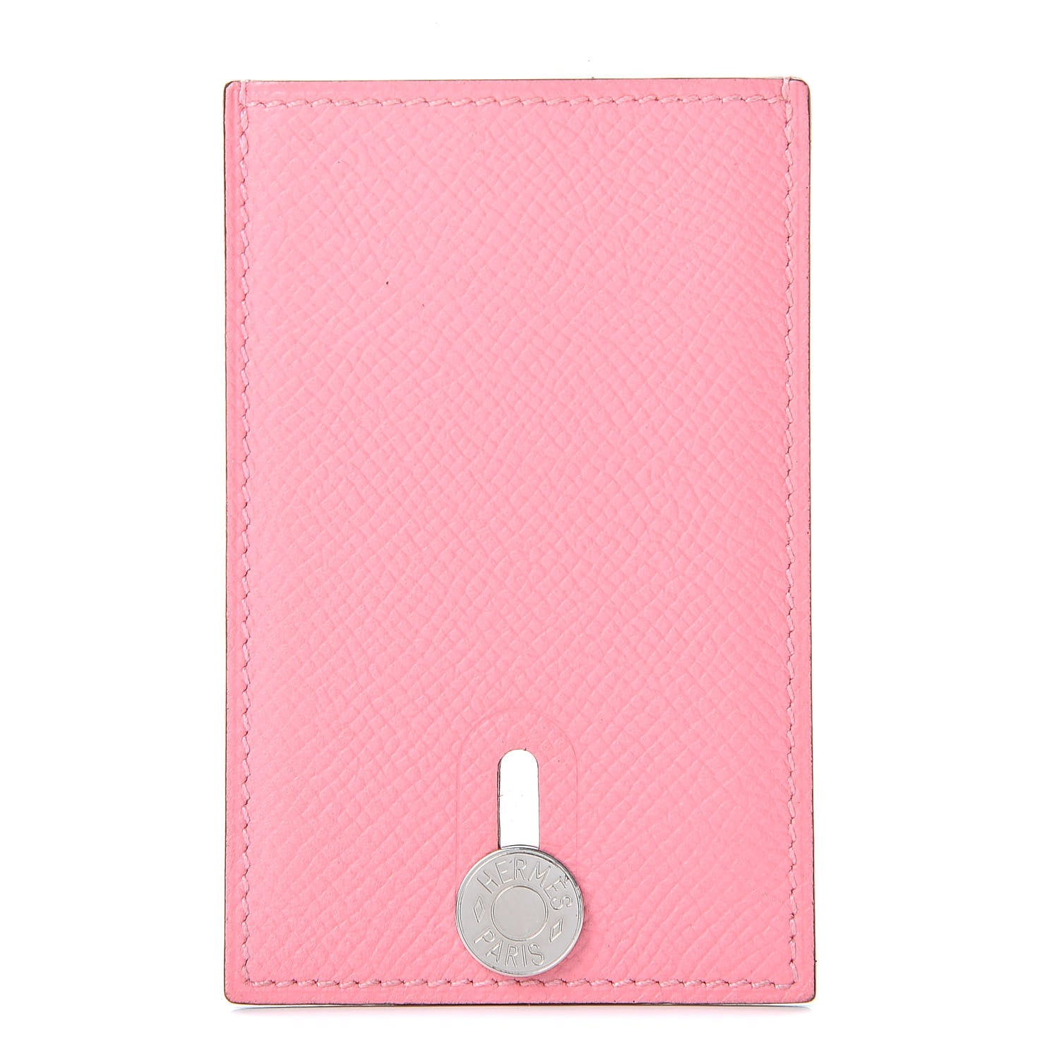 Hermes Epsom Diabolo Card Holder Case Rose Confetti 1 of 8