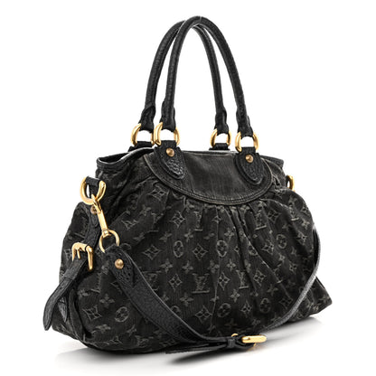 Louis Vuitton Denim Neo Cabby MM Black 3 of 15
