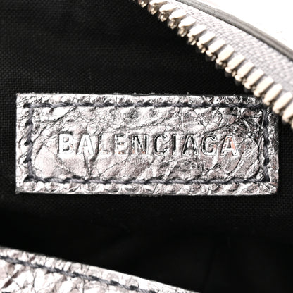 Balenciaga Metallic Agneau Arena Le Cagole Shoulder Bag XS Silver 7 of 10