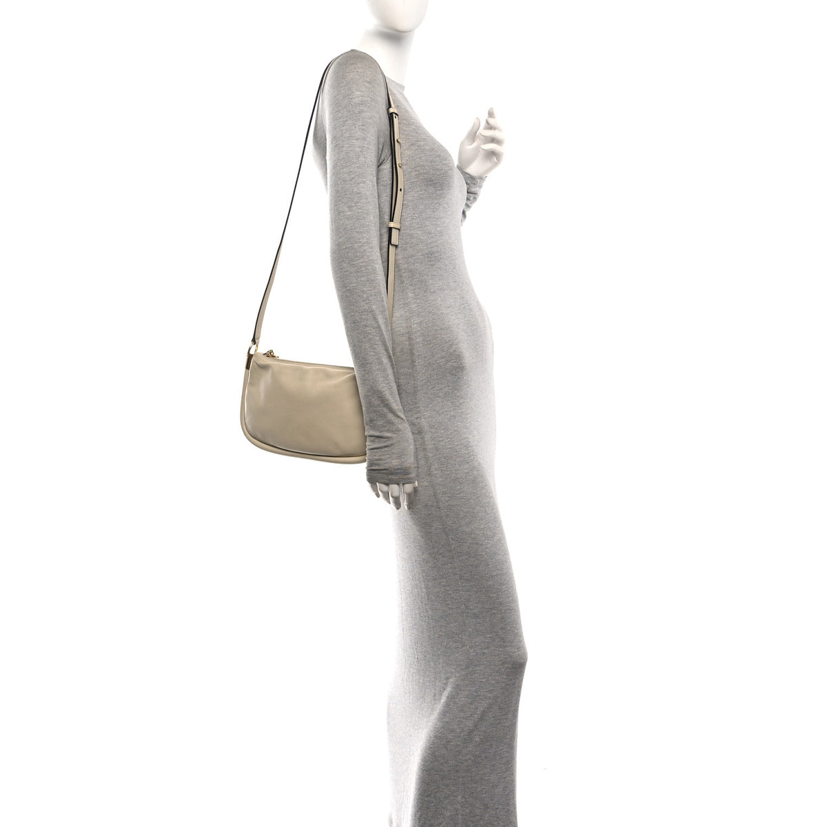 Calfskin Mini Crossbody Bag Sweet Beige
