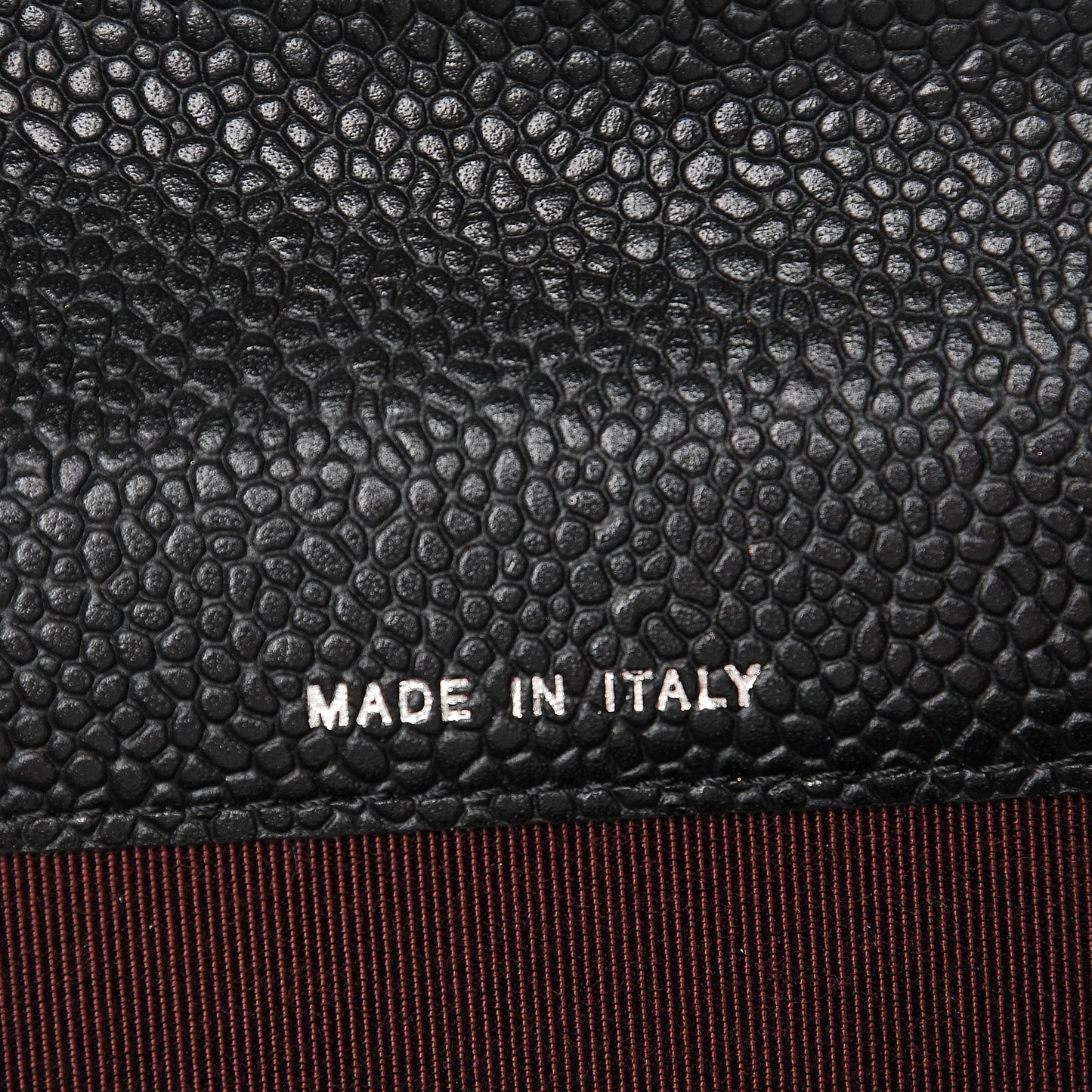 Caviar Quilted Flap Card Holder Black