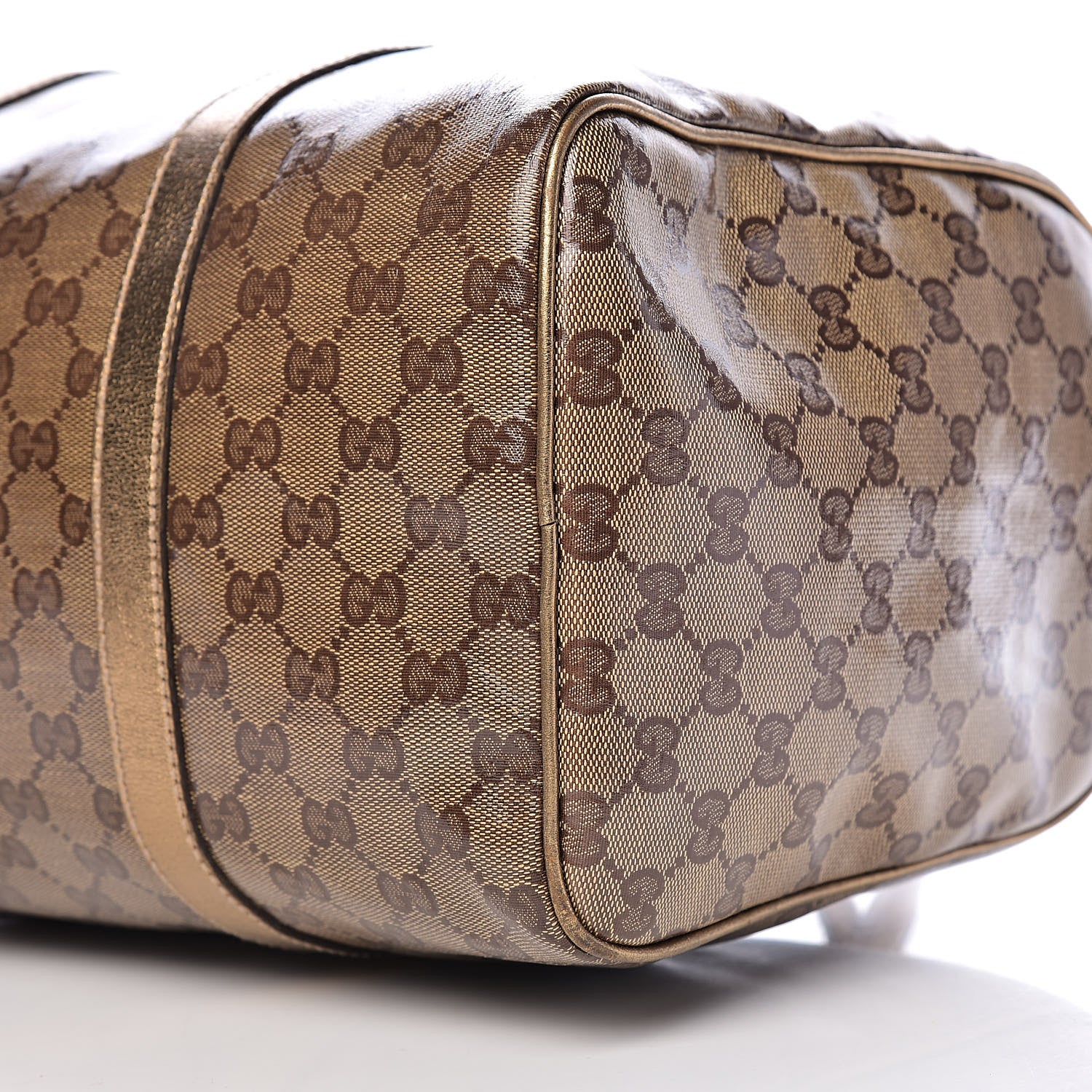 Gucci Crystal Monogram Medium Joy Boston Gold 14 of 15