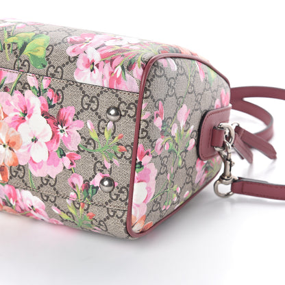 Gucci GG Supreme Monogram Blooms Small Boston Beige Multicolor Dry Rose 9 of 9