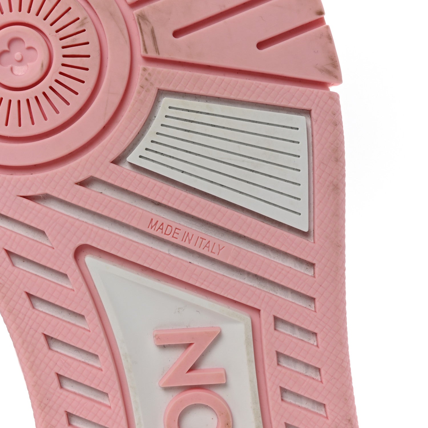 Louis Vuitton Calfskin Monogram Womens LV Trainer Sneakers 39.5 Light Pink 7 of 9