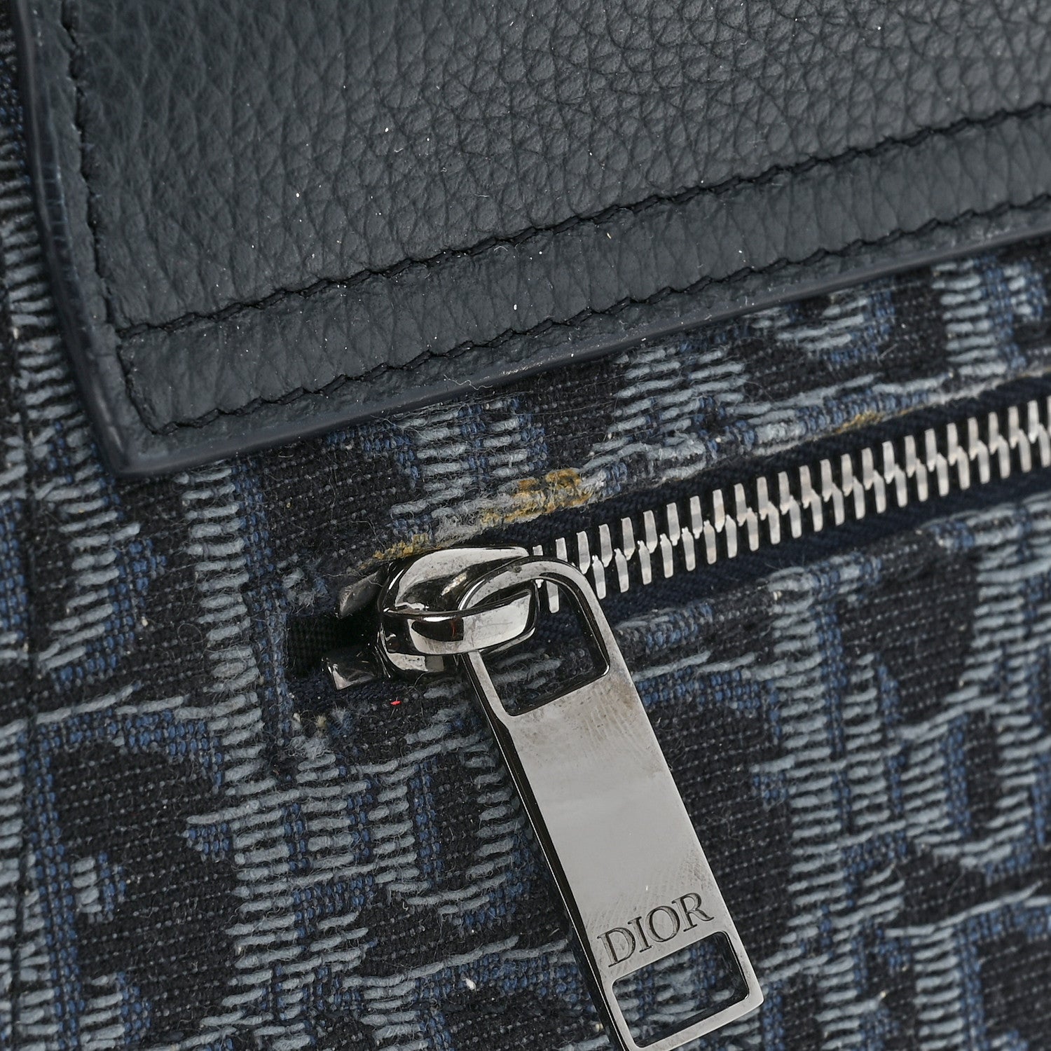 Christian Dior Oblique Saddle Messenger Pouch Blue 9 of 9