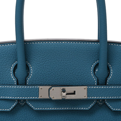 Hermes Togo Birkin 30 New Bleu Jean 8 of 10