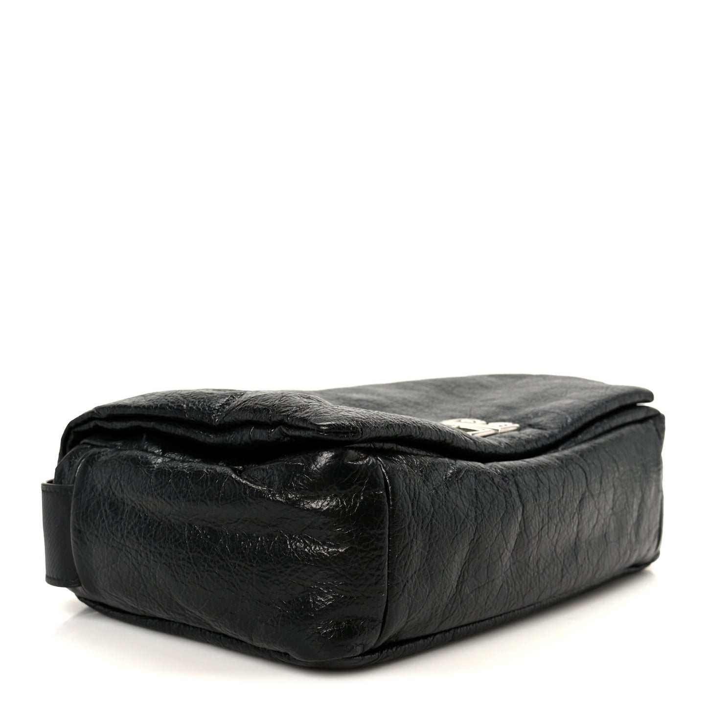 Arena Calfskin Small Monaco Flap Bag Black