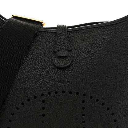 Hermes Taurillon Clemence Evelyne III PM Black 8 of 12