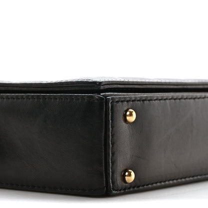 Chanel Lambskin Quilted CC Chocolate Bar Flap Black 9 of 10