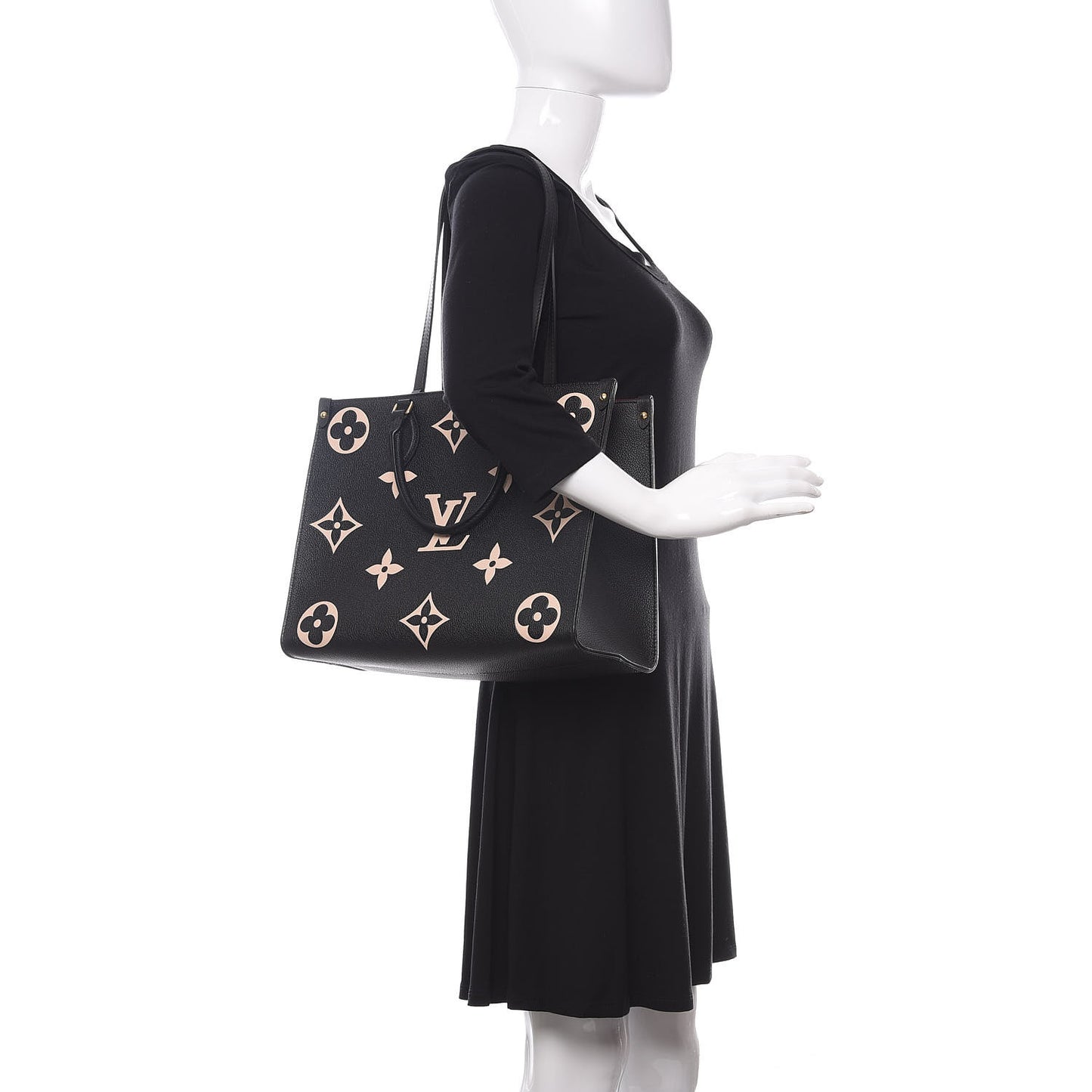 Empreinte Monogram Giant Onthego MM Black Beige
