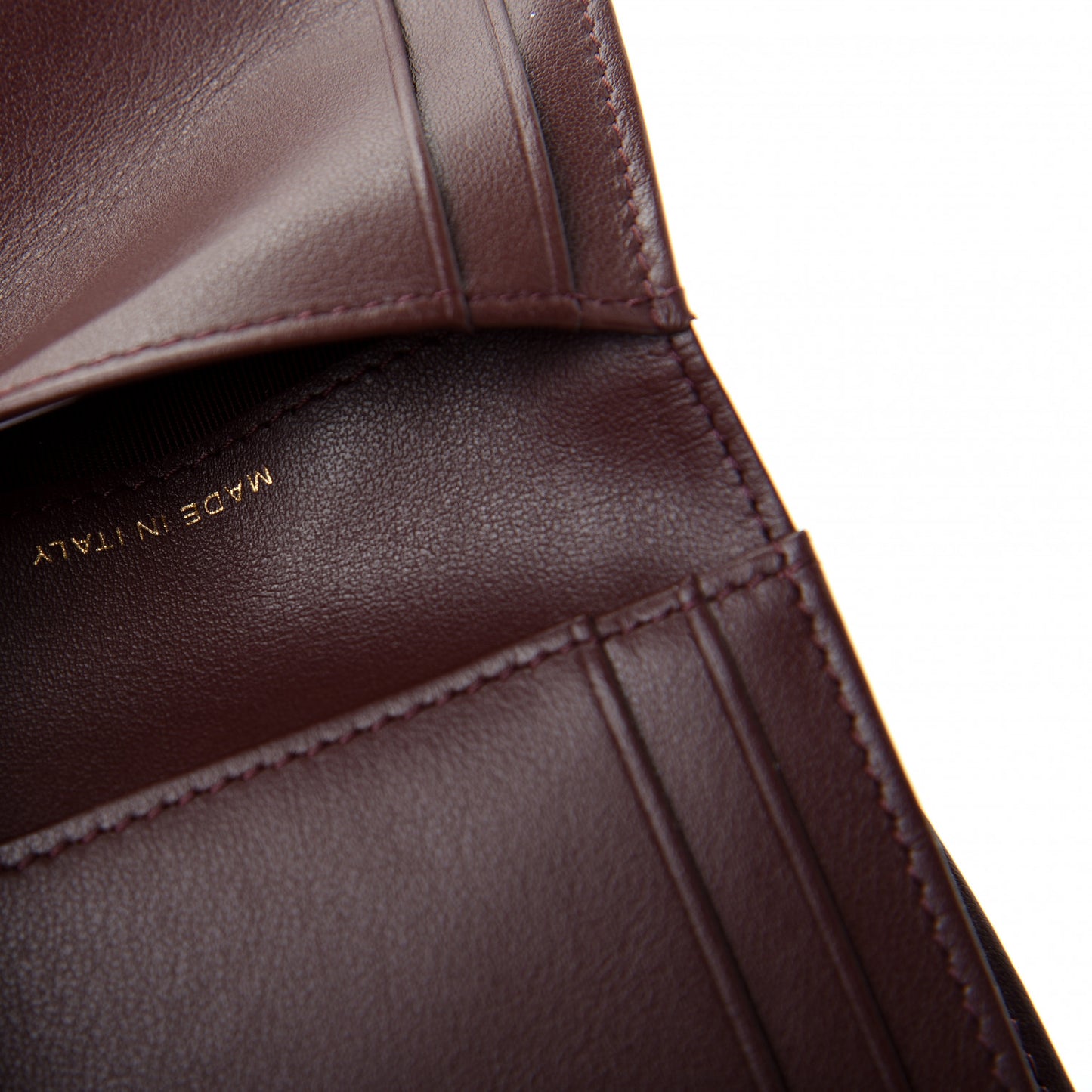 Aged Calfskin Quilted Reissue Compact Wallet Black