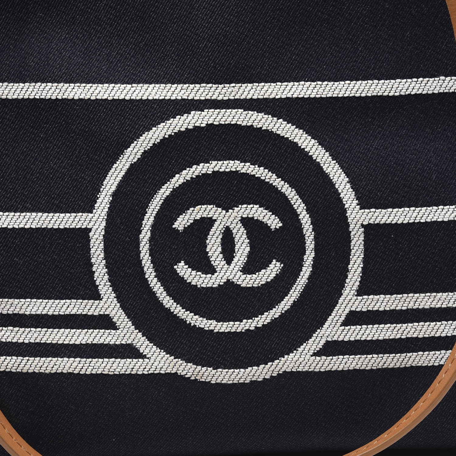 Chanel Denim Large Shopping Tote Blue 10 of 10