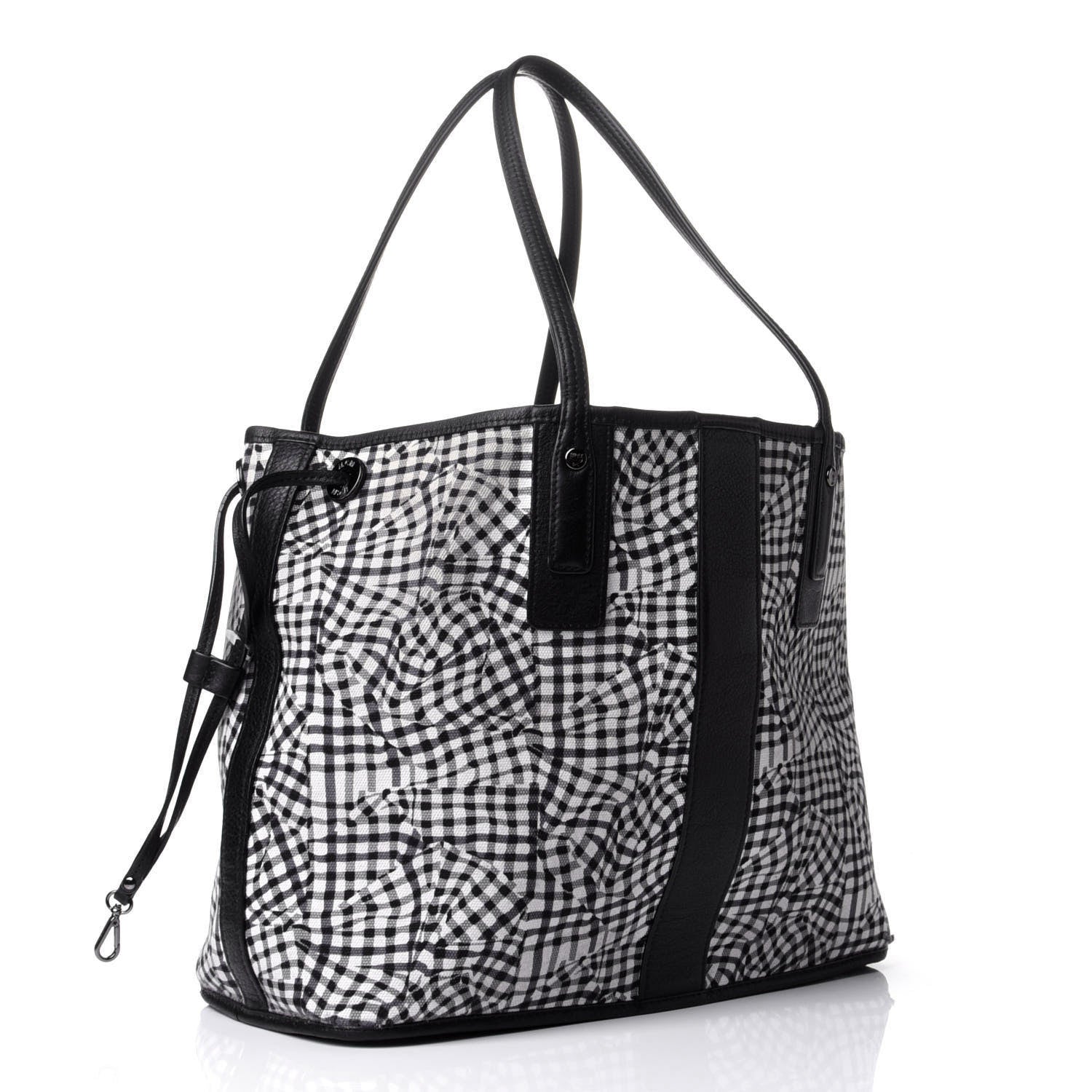 MCM Visetos Medium Liz Reversible Shopper Tote Black 6 of 17