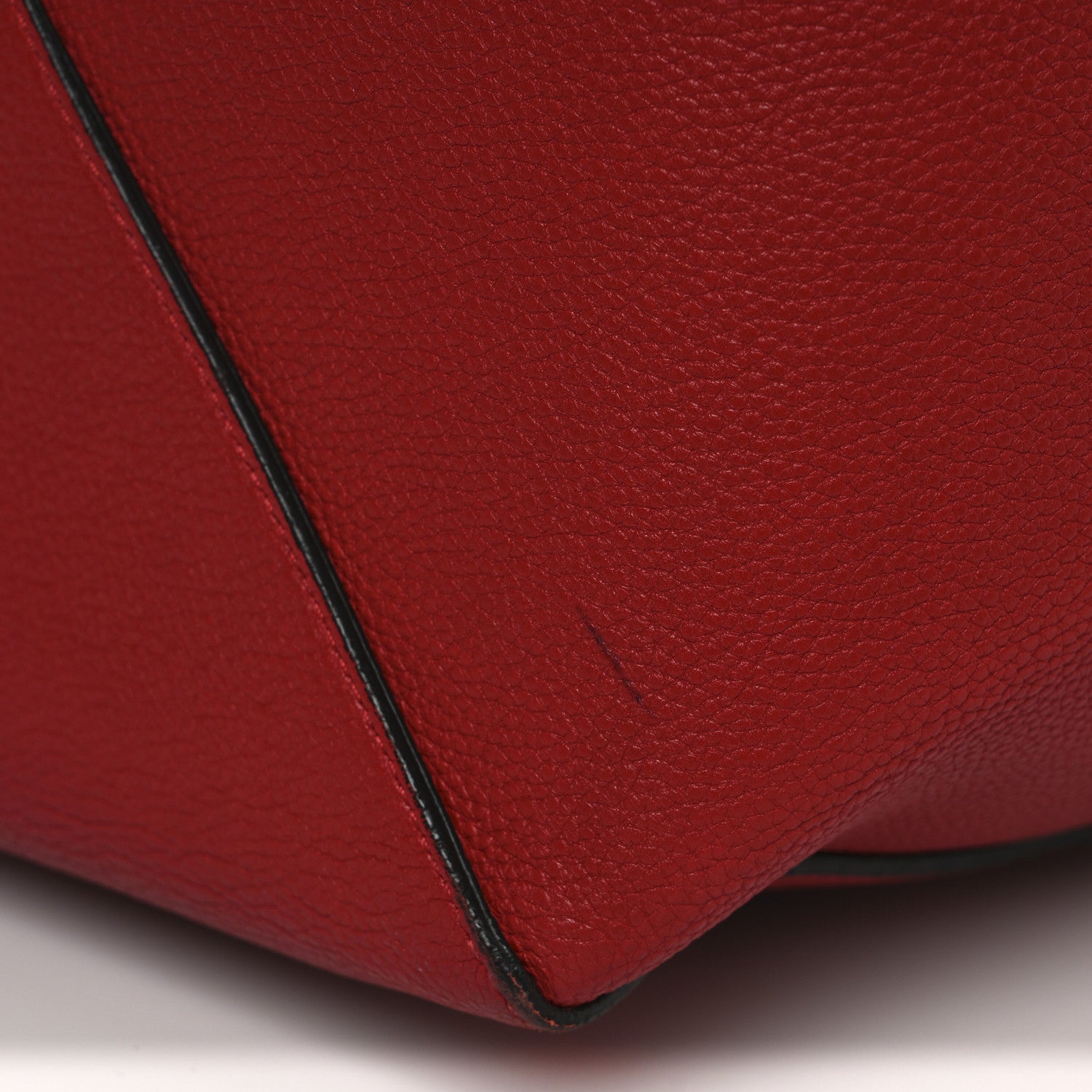 Celine Soft Grained Calfskin Medium Belt Cabas Phantom Coquelicot 14 of 16