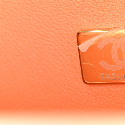 Chanel Caviar Quilted Small Boy Flap Orange 7 of 10